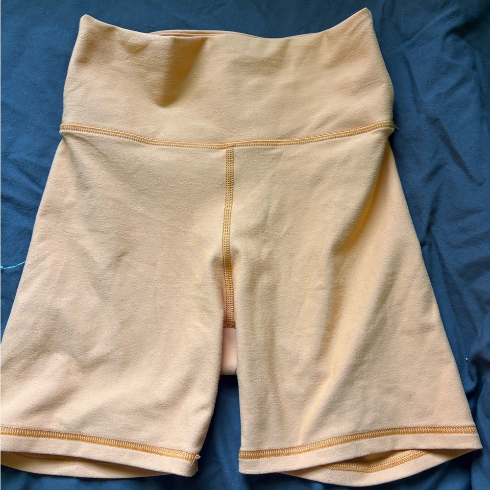 BECCA Tan Bike Shorts High-Waisted Stretchy Comfort